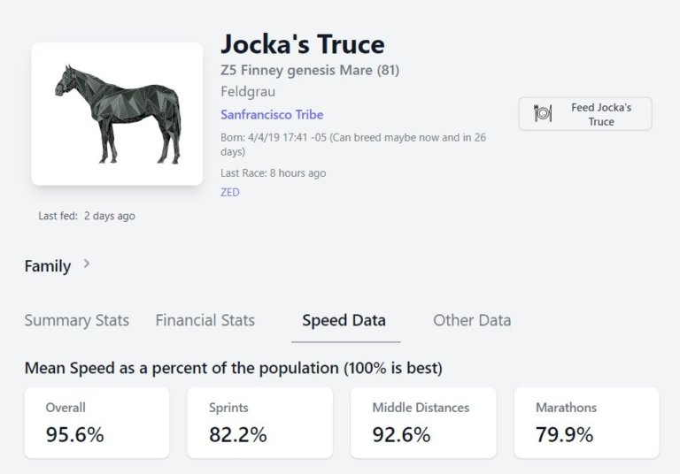 Zed Run Horse Speed Tips & Tricks To Succeed San Francisco Tribe